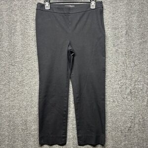 Talbots Chatham Crop Pants Black Size 2 Women's Dress Career Casual‎